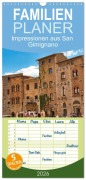 Cover-Bild zum Titel 'Familienplaner 2026 - Impressionen aus San Gimignano mit 5 Spalten (Wandkalender, 21 x 45 cm) CALVENDO' von 'Jessica Meisenzahl'