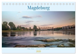 Cover-Bild zum Titel 'Magdeburg - Elbe, Dom ... und noch viel mehr! (Tischkalender 2026 DIN A5 quer), CALVENDO Monatskalender' von 'Thomas Bugdoll'
