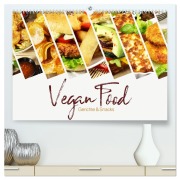 Vegan Food Kalender - Gerichte und Snacks (hochwertiger Premium Wandkalender 2026 DIN A2 quer), Kunstdruck in Hochglanz - Georg Hergenhan