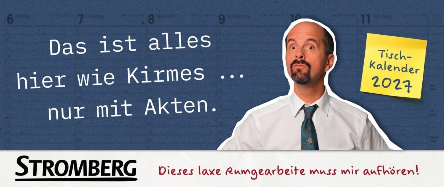 Stromberg Tischkalender 2027 - 