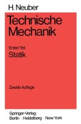 Cover-Bild zum Titel 'Technische Mechanik' von 'Heinz Neuber'