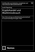 Cover-Bild zum Titel 'Kryptohandel und Marktmissbrauch' von 'Jannik Piepenburg'