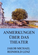 Cover-Bild zum Titel 'Anmerkungen über das Theater' von 'Jakob Michael Reinhold Lenz'