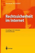 Cover-Bild zum Titel 'Rechtssicherheit im Internet' von 'Sigmar Puchert'