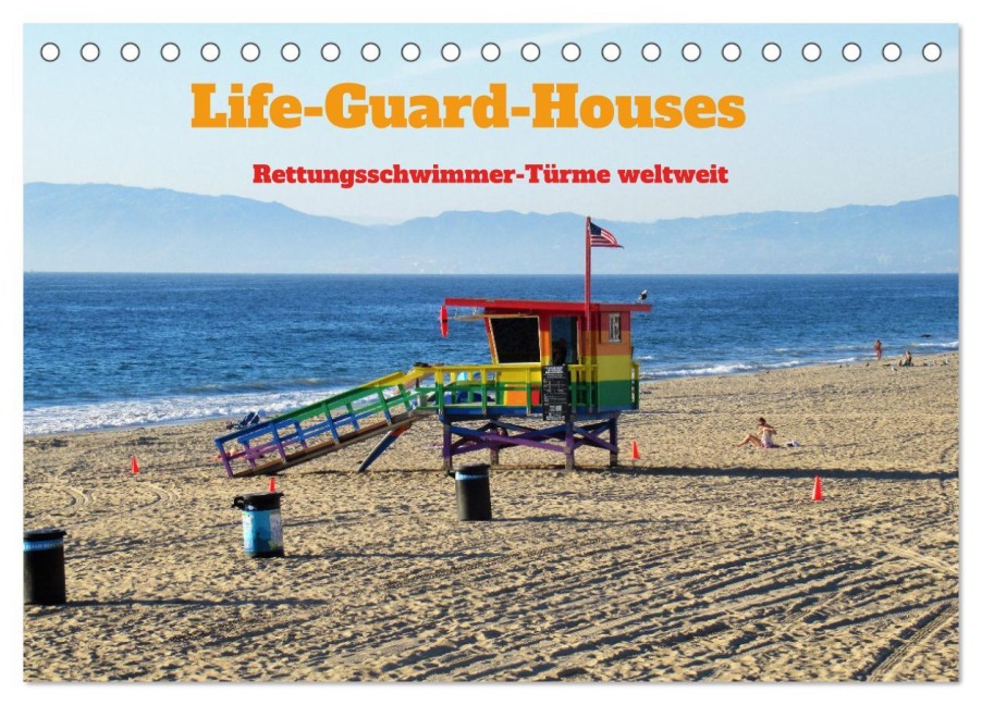 Life-Guard-Houses (Tischkalender 2026 DIN A5 quer), CALVENDO Monatskalender - M. Gillner