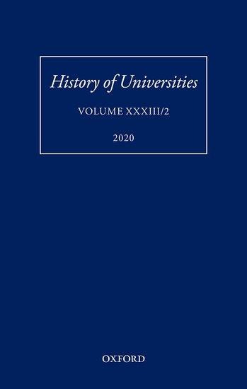 History of Universities Volume XXXIII/2 - Andrea Sangiacomo