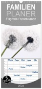 Familienplaner 2026 - Filigrane Pusteblumen / Geburtstagskalender mit 5 Spalten (Wandkalender, 21 x 45 cm) CALVENDO - SchnelleWelten SchnelleWelten