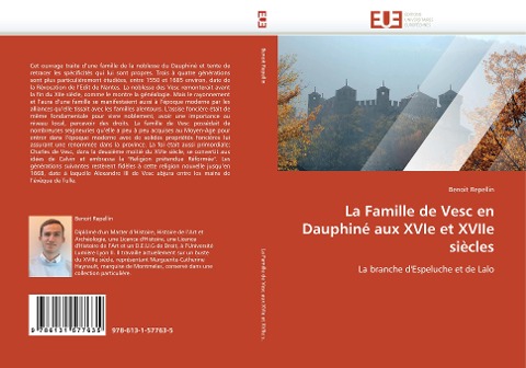 La Famille de Vesc en Dauphiné aux XVIe et XVIIe siècles - Benoit Repellin