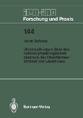 Cover-Bild zum Titel 'Untersuchungen über den optisch-physiologischen Eindruck der Oberflächenstruktur von Lackfilmen' von 'Horst Schene'