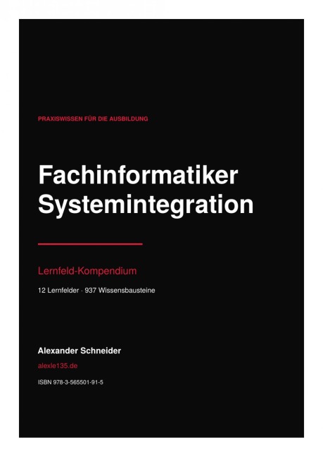 Fachinformatiker Systemintegration - Alexander Schneider