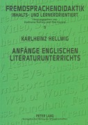 Cover-Bild zum Titel 'Anfänge englischen Literaturunterrichts' von 'Cornlia Best-Hellwig'