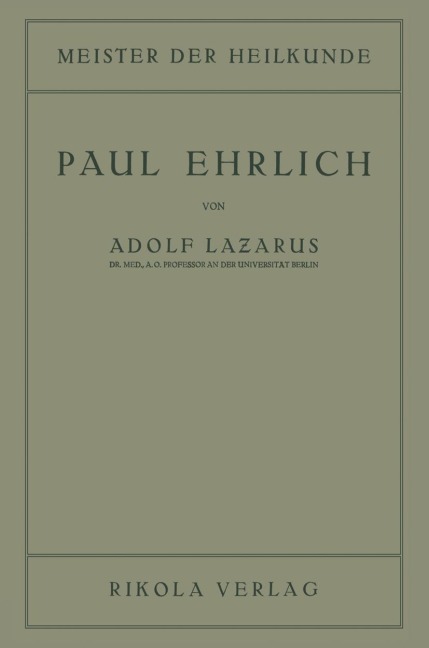 Paul Ehrlich - Adolf Lazarus