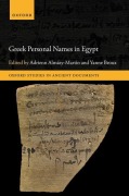 Cover-Bild zum Titel 'Greek Personal Names in Egypt' von 'Adrienn Almásy-Martin, Yanne Broux'