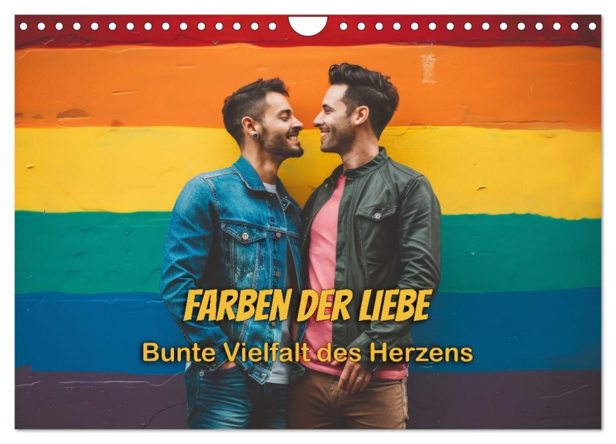Farben der Liebe: Bunte Vielfalt des Herzens (Wandkalender 2026 DIN A4 quer), CALVENDO Monatskalender - Peter R. Stuhlmann