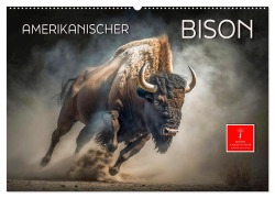 Amerikanischer Bison (Wandkalender 2026 DIN A2 quer), CALVENDO Monatskalender - Peter Roder
