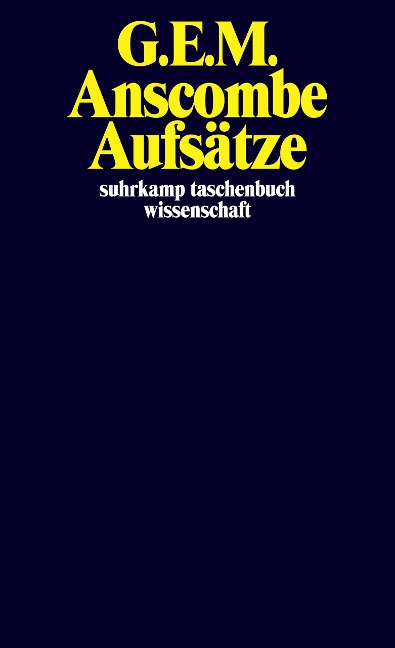 Aufsätze - G. E. M. Anscombe