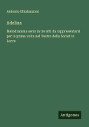 Cover-Bild zum Titel 'Adelina' von 'Antonio Ghislanzoni'