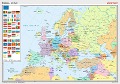 Posterkarten Geographie: Europa: politisch - 