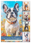Cover-Bild zum Titel 'Charmante Bulldoggen. Französische Lebensfreude auf vier Pfoten (Wandkalender 2026 DIN A2 hoch), CALVENDO Monatskalender' von 'Rose Hurley'