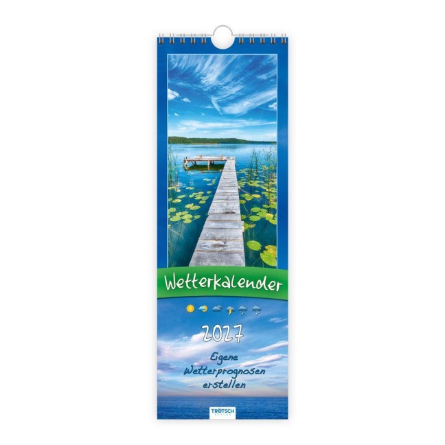 TRÖTSCH - Streifenkalender Wetterkalender 2027 Notizkalender - 
