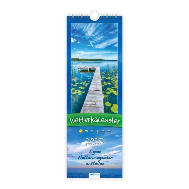 TRÖTSCH - Streifenkalender Wetterkalender 2027 Notizkalender - 