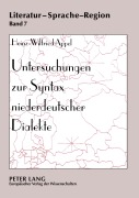 Cover-Bild zum Titel 'Untersuchungen zur Syntax niederdeutscher Dialekte' von 'Heinz-Wilfried Appel'