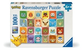 Cover-Bild zum Titel 'Kinderpuzzle 100 XXL Teile - Pokémon Gesichter' von ''