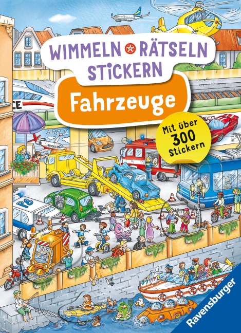 Wimmeln, Rätseln, Stickern: Fahrzeuge - 