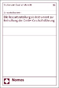 Cover-Bild zum Titel 'Die Ressortverteilung als Instrument zur Enthaftung der GmbH-Geschäftsführung' von 'Giancarlo Mascherini'