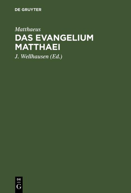 Das Evangelium Matthaei - Matthaeus