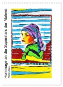 Cover-Bild zum Titel 'Hommage an die Superstars der Malerei - Atelier Zippo (Wandkalender 2026 DIN A3 hoch), CALVENDO Monatskalender' von 'Katja M. Zippo'