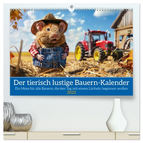 Der tierisch lustige Bauern-Kalender (hochwertiger Premium Wandkalender 2025 DIN A2 quer), Kunstdruck in Hochglanz - Peter Rübsamen
