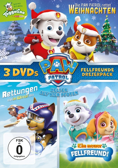 Paw Patrol: Die Paw Patrol rettet Weihnachten, Paw Patrol: Rettungen im Winter & Paw Patrol: Ein neuer Fellfreund! - 