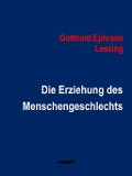 Cover-Bild zum Titel 'Die Erziehung des Menschengeschlechts' von 'Gotthold Ephraim Lessing'