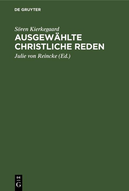 Ausgewählte Christliche Reden - Sören Kierkegaard