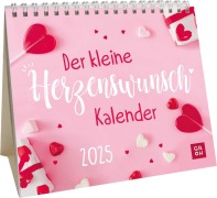 Mini-Kalender 2025: Der kleine Herzenswunschkalender - 