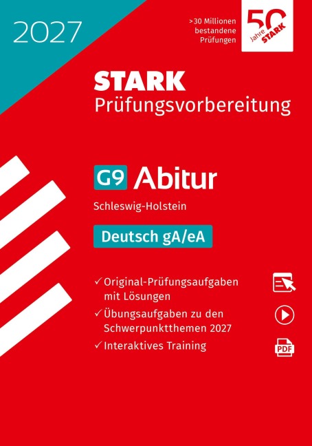 STARK Deutsch gA/eA - Abitur 2027 Schleswig-Holstein - Prüfungsvorbereitung - 