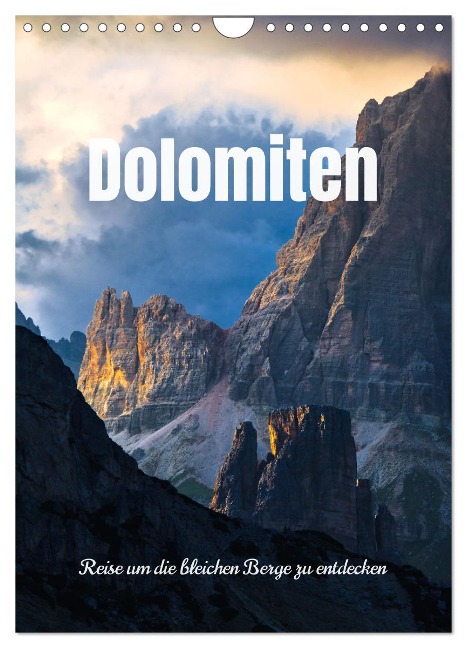 Dolomiten - Reise um die bleichen Berge zu entdecken (Wandkalender 2025 DIN A4 hoch), CALVENDO Monatskalender - Matteo Colombo