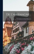 Cover-Bild zum Titel 'De L'allemagne...' von 'Germaine de Staël-Holstein'