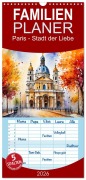 Cover-Bild zum Titel 'Familienplaner 2026 - Paris - Stadt der Liebe mit 5 Spalten (Wandkalender, 21 x 45 cm) CALVENDO' von 'Claudia Kleemann'