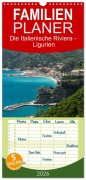 Familienplaner 2026 - Die Italienische Riviera - Ligurien mit 5 Spalten (Wandkalender, 21 x 45 cm) CALVENDO - Peter Schickert