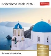 Griechische Inseln Sehnsuchtskalender 2026 - Wochenkalender mit 53 Postkarten - 