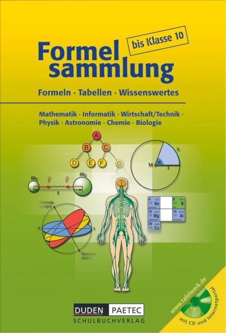 Formelsammlung bis Klasse 10 mit CD-ROM - Uwe Bahro, Frank-Michael Becker, Lutz Engelmann, Christine Ernst, Sonja Huster