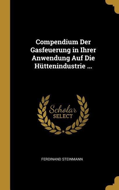 Compendium Der Gasfeuerung in Ihrer Anwendung Auf Die Hüttenindustrie ... - Ferdinand Steinmann