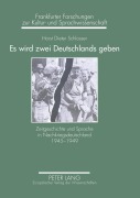 Cover-Bild zum Titel 'Es wird zwei Deutschlands geben' von 'Horst Dieter Schlosser'