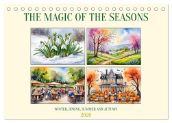 Cover-Bild zum Titel 'The magic of the seasons (Desk Calendar 2026 DIN A5 landscape), CALVENDO 12 Month DeskCalendar' von 'Claudia Kleemann'