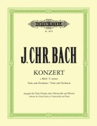 Cover-Bild zum Titel 'Konzert für Viola und Orchester c-Moll' von 'Johann Christian Bach'