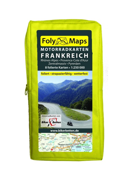 FolyMaps Motorradkarten Frankreich Süd - 