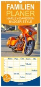 Cover-Bild zum Titel 'Familienplaner 2026 - BEST OF HARLEY-DAVIDSON BAGGER-STYLE mit 5 Spalten (Wandkalender, 21 x 45 cm) CALVENDO' von 'Volker Wolf'
