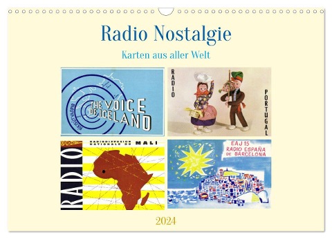Radio Nostalgie Karten aus aller Welt (Wandkalender 2024 DIN A3 quer), CALVENDO Monatskalender - Henning von Löwis of Menar